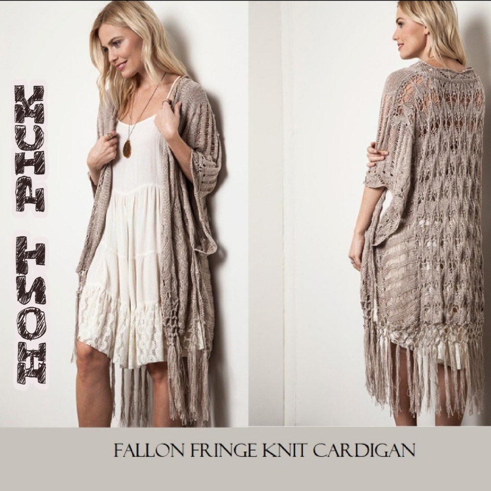 Fallon Fringe Knit Cardigan